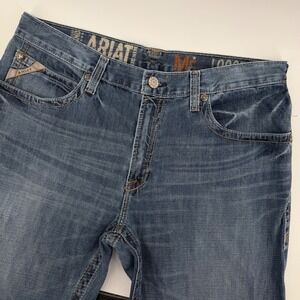 Ariat M5 Mens Loose Fit Blue Denim Jeans Size 34x34